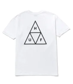 HUF Huf Set Triple Triangle T-Shirt - White -Kleding Winkel huf huf set triple triangle t shirt white 2