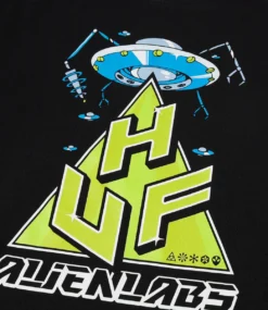 HUF Huf X Alienlabs T-Shirt - Black 7 HUF Huf X Alienlabs T-Shirt - Black -Kleding Winkel huf huf x alienlabs t shirt black 3