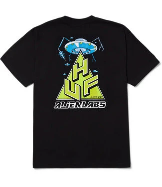 HUF Huf X Alienlabs T-Shirt - Black 1 HUF Huf X Alienlabs T-Shirt - Black
