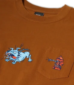 HUF Junkyard Dog T-Shirt - Rubber -Kleding Winkel huf junkyard dog t shirt rubber 3