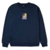HUF Morning Glory Crewneck - Navy