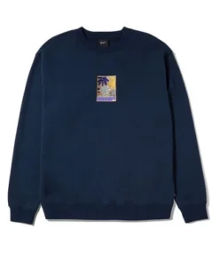 HUF Morning Glory Crewneck - Navy