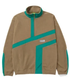 HUF Range Quarter Zip Polar Fleece - Olive