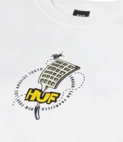 HUF Swat Team T-Shirt - White -Kleding Winkel huf swat team t shirt white 3