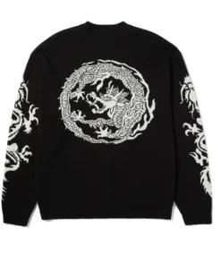 HUF Twin Dragon Cardigan - Black 13 HUF Twin Dragon Cardigan - Black -Kleding Winkel huf twin dragon cardigan black 4