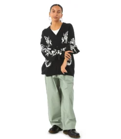HUF Twin Dragon Cardigan - Black 17 HUF Twin Dragon Cardigan - Black -Kleding Winkel huf twin dragon cardigan black 8