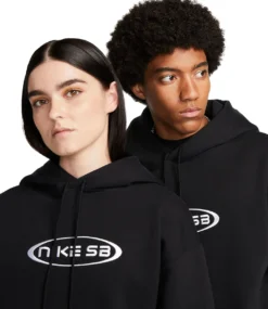 NIKE SB HBR Hoodie - Black/White -Kleding Winkel nike sb hbr hoodie black white 3