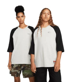 NIKE SB X Mlb Raglan Skate T-Shirt - Grey Heather/Black 21 NIKE SB X Mlb Raglan Skate T-Shirt - Grey Heather/Black -Kleding Winkel nike sb x mlb raglan skate t shirt grey heather bl 10