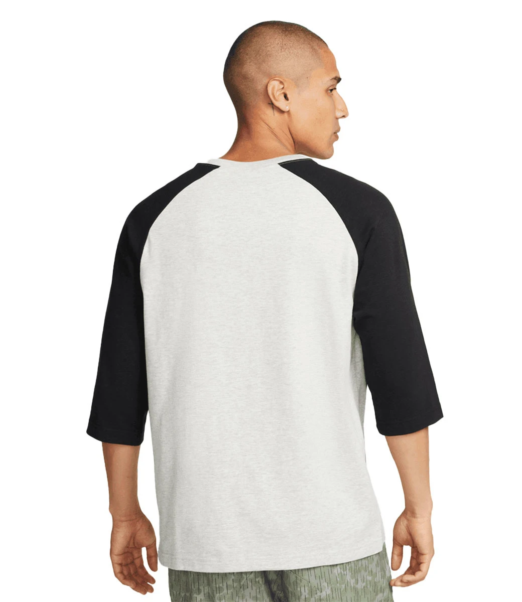 NIKE SB X Mlb Raglan Skate T-Shirt - Grey Heather/Black 3 NIKE SB X Mlb Raglan Skate T-Shirt - Grey Heather/Black - Afbeelding 3