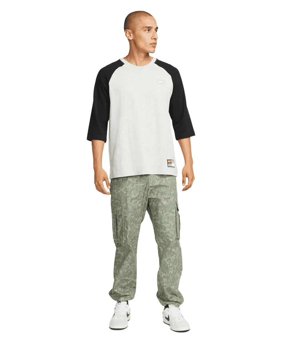 NIKE SB X Mlb Raglan Skate T-Shirt - Grey Heather/Black 8 NIKE SB X Mlb Raglan Skate T-Shirt - Grey Heather/Black - Afbeelding 8