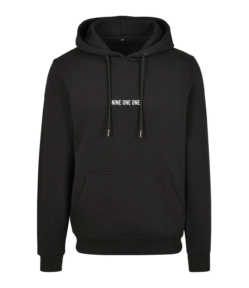 NINE ONE ONE NINE ONE ONE Emb Hoodie - Zwart 2 NINE ONE ONE NINE ONE ONE Emb Hoodie - Zwart - Afbeelding 2