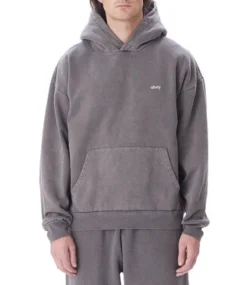 OBEY Lowercase Pigment Hood - Pigment Digital Black