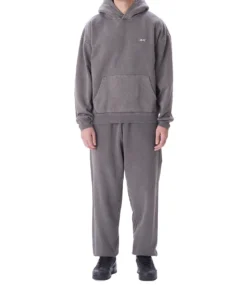 OBEY Lowercase Pigment Hood - Pigment Digital Black -Kleding Winkel obey lowercase pigment hood pigment digital black 3