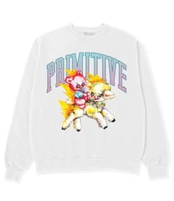 PRIMITIVE Wild Ride Crewneck - White