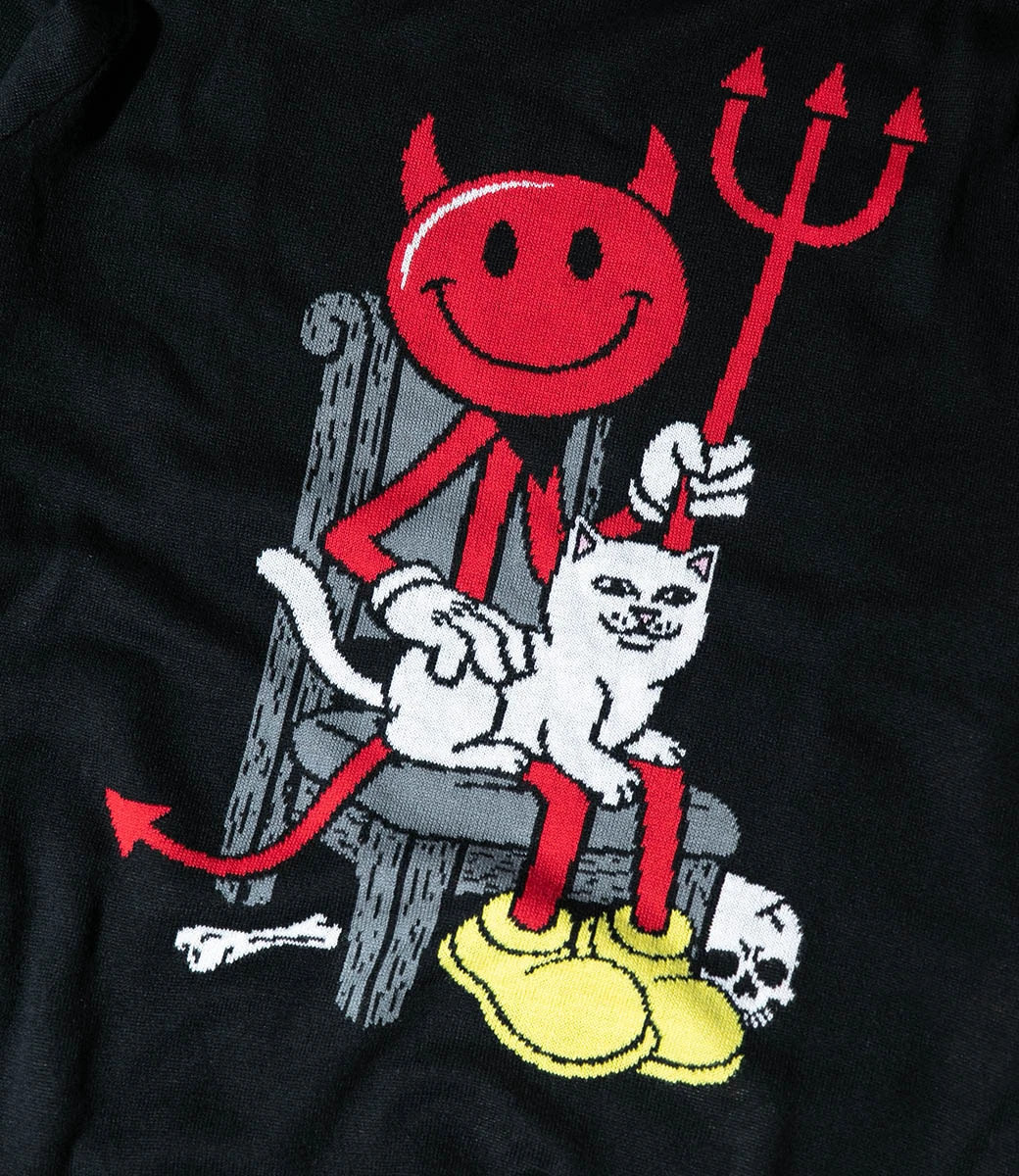 RIPNDIP Devilman / Nermknit Sweater - Black 4 RIPNDIP Devilman / Nermknit Sweater - Black - Afbeelding 4