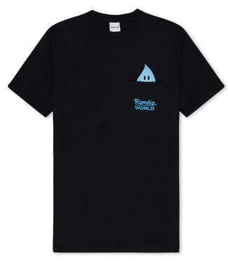 RIPNDIP F U Wet Willy Pocket Tee - Vintage Black 1 RIPNDIP F U Wet Willy Pocket Tee - Vintage Black