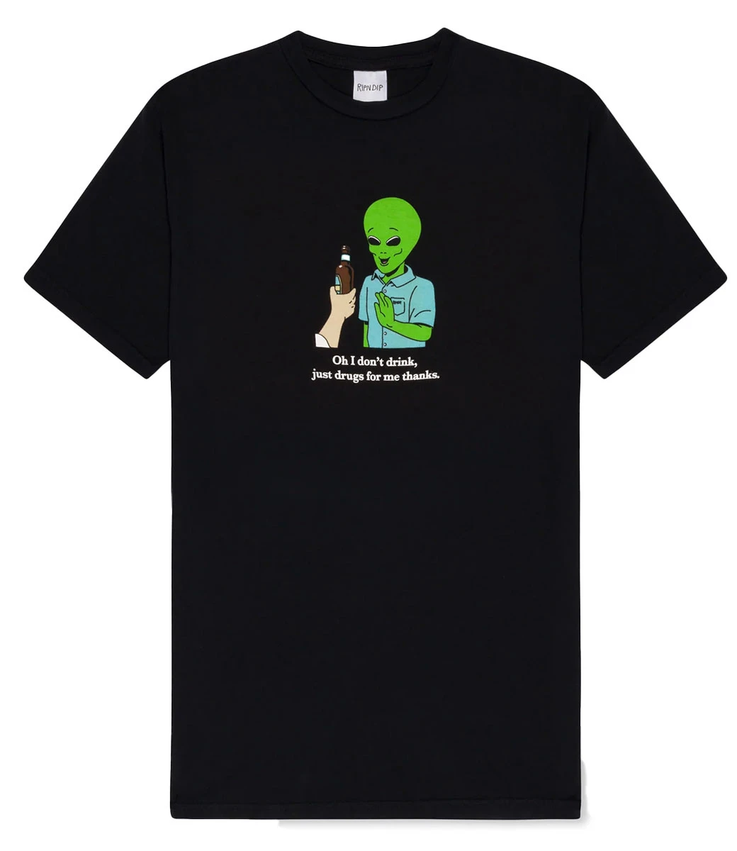 RIPNDIP I Don't Drink T-Shirt - Black 2 RIPNDIP I Don't Drink T-Shirt - Black - Afbeelding 2