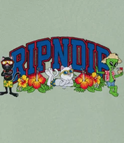 RIPNDIP Summer Friends Hoodie - Sage -Kleding Winkel ripndip summer friends hoodie sage 2