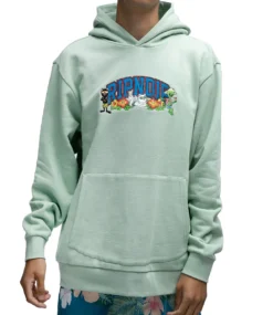 RIPNDIP Summer Friends Hoodie - Sage -Kleding Winkel ripndip summer friends hoodie sage 3