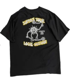 SKATESHOPDAY SSD X Russel T-Shirt - Black