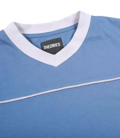 THEORIES OF ATLANTIS Football Tee - Blue -Kleding Winkel theories of atlantis football tee blue 3