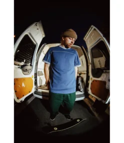 THEORIES OF ATLANTIS Football Tee - Blue -Kleding Winkel theories of atlantis football tee blue 4