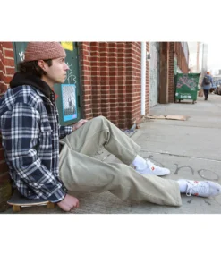 THEORIES OF ATLANTIS Plaza Jeans - Sand/Contrast Stitch -Kleding Winkel theories of atlantis plaza jeans sand contrast sti 5