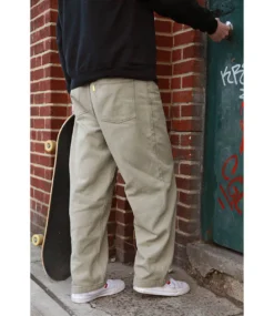 THEORIES OF ATLANTIS Plaza Jeans - Sand/Contrast Stitch -Kleding Winkel theories of atlantis plaza jeans sand contrast sti 8