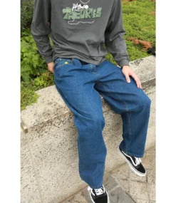 THEORIES OF ATLANTIS Plaza Jeans - Washed Blue -Kleding Winkel theories of atlantis plaza jeans washed blue 6