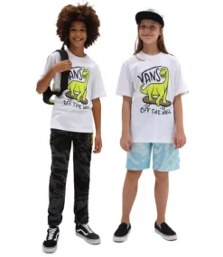 VANS Dinosk8 T-Shirt - White -Kleding Winkel vans dinosk8 t shirt white 5