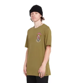 VOLCOM Farm To Yarn Psychike T-shirt - Old Mill -Kleding Winkel volcom farm to yarn psychike t shirt old mill 2