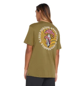 VOLCOM Farm To Yarn Psychike T-shirt - Old Mill -Kleding Winkel volcom farm to yarn psychike t shirt old mill 3