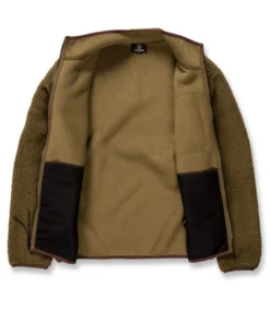 VOLCOM Muzzer Fuzzar Zip - Service Green -Kleding Winkel volcom muzzer fuzzar zip service green 4